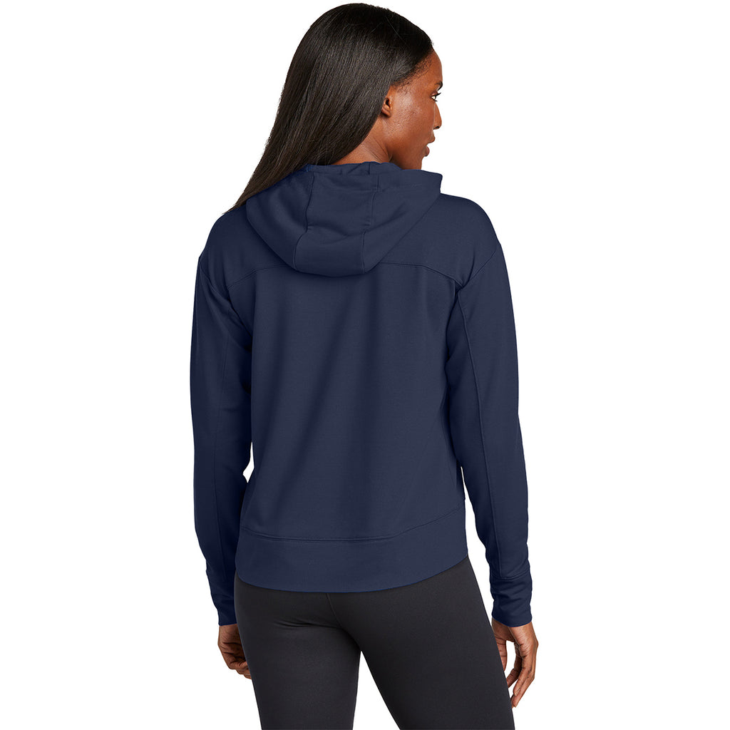 Sport-Tek Women's True Navy Sport-Wick Flex Fleece Pullover Hoodie