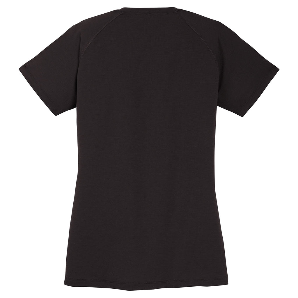 Sport-Tek Women's Black Ultimate Performance V-Neck