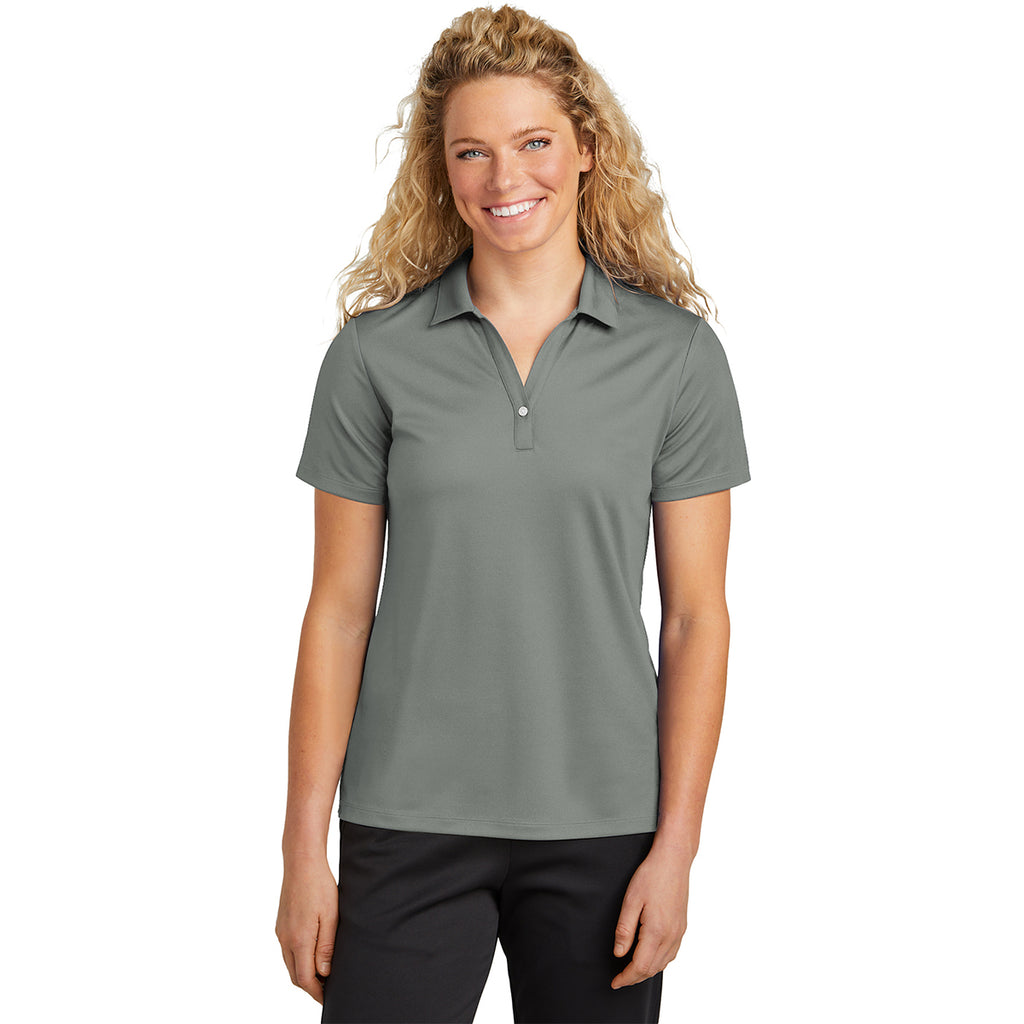 Sport-Tek Women's Grey Concrete UV Micropique Polo