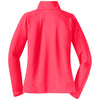 Sport-Tek Women's Hot Coral Sport-Wick Stretch 1/4-Zip Pullover