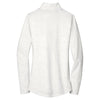 Sport-Tek Women's White Sport-Wick Stretch Reflective Heather 1/2-Zip Pullover