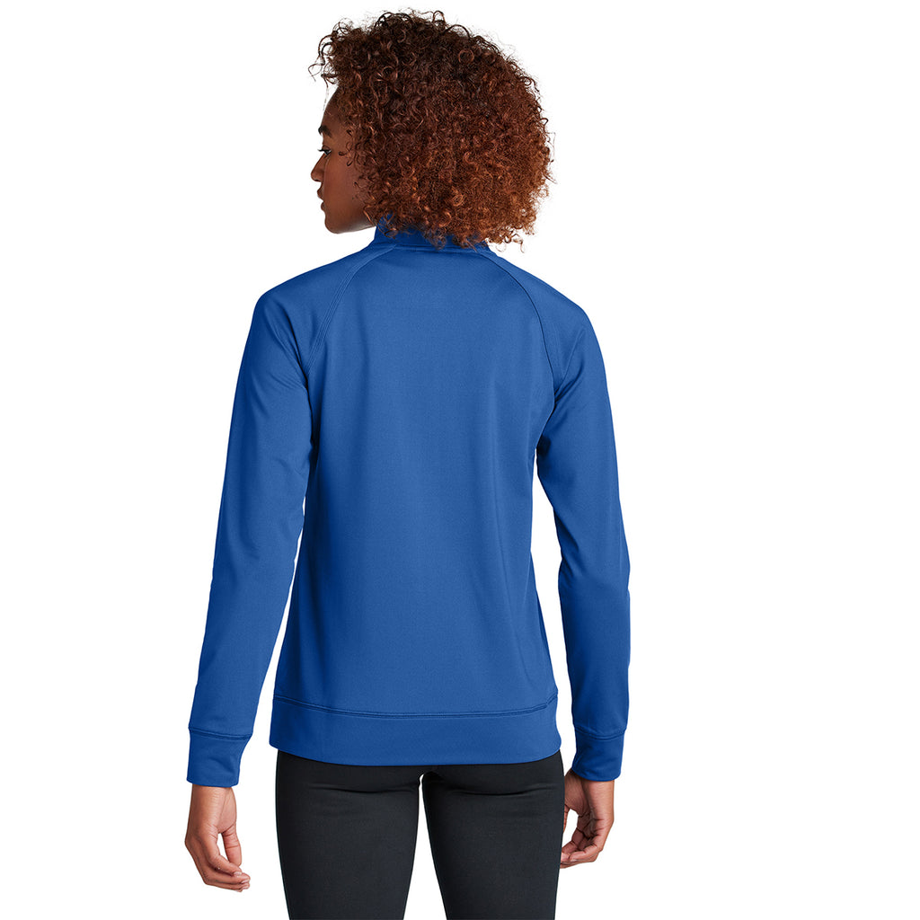 Sport-Tek Women's True Royal Sport-Wick Stretch Full-Zip Cadet Jacket