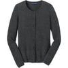 Port Authority Women's Charcoal Heather Cardigan