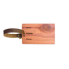 Woodchuck USA Cedar Wood Luggage Tag