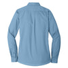 Port Authority Women's Carolina Blue Long Sleeve Carefree Poplin Shirt