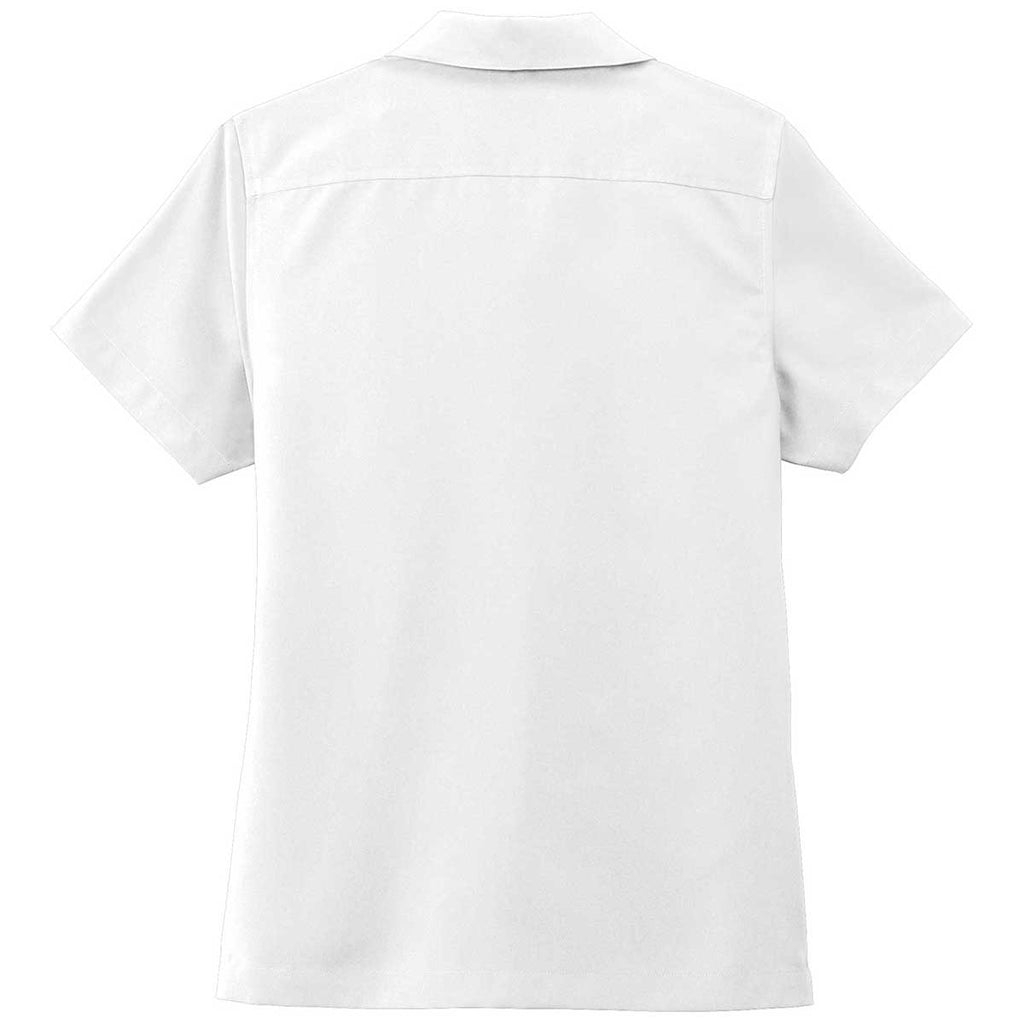 Port Authority Women's White Short Sleeve Performance Staff Shirt