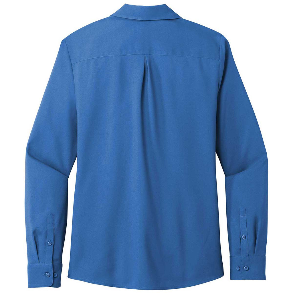 Port Authority Women's True Blue Long Sleeve Performance Staff Shirt