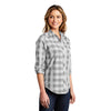 Port Authority Women's Shadow Grey Everyday Plaid Shirt