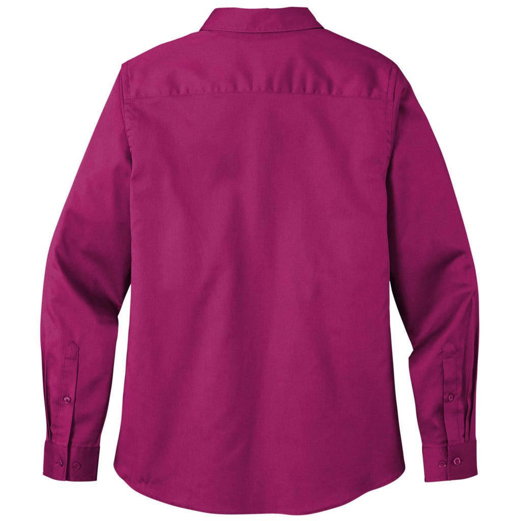 Port Authority Women's Wild Berry Long Sleeve SuperPro React