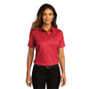 Port Authority Women's Rich Red Short Sleeve SuperPro React Twill Shirt