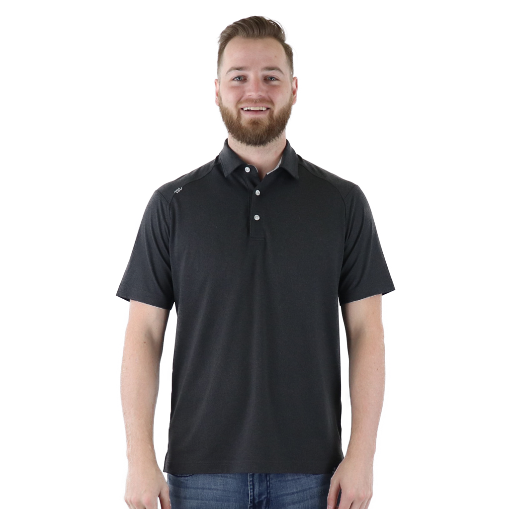 Zusa Men's Charcoal Heather Itasca Polo