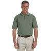 Harriton Men's Dill 6 oz. Ringspun Cotton Pique Short-Sleeve Polo