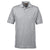 Harriton Men's Grey Heather 6 oz. Ringspun Cotton Pique Short-Sleeve Polo