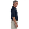 Harriton Men's Navy Tall 6 oz. Ringspun Cotton Pique Short-Sleeve Polo