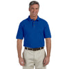 Harriton Men's True Royal Tall 6 oz. Ringspun Cotton Pique Short-Sleeve Polo