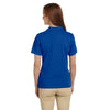 Harriton Women's True Royal 6 oz. Ringspun Cotton Pique Short-Sleeve Polo