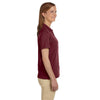 Harriton Women's Wine 6 oz. Ringspun Cotton Pique Short-Sleeve Polo