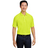 Harriton Men's Safety Yellow Charge Snag and Soil Protect Polo