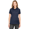 Harriton Women's Dark Navy Charge Snag and Soil Protect Polo