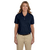 Harriton Women's Navy 5.6 oz. Easy Blend Polo