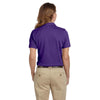 Harriton Women's Team Purple 5.6 oz. Easy Blend Polo