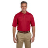 Harriton Men's Red 5 oz. Blend-Tek Polo