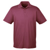 Harriton Men's Maroon 4 oz. Polytech Polo