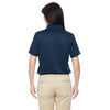 Harriton Women's Dark Navy Advantage IL Snap Placket Performance Polo