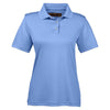 Harriton Women's Industry Blue Advantage IL Snap Placket Performance Polo