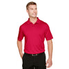 Harriton Men's Red Advantage Snag Protection Plus Polo