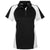 Harriton Women's Black/ White/ Dark Charcoal Advantage Snag Protection Plus Colorblock Polo