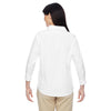 Harriton Women's White Paradise 3/4-Sleeve Performance Shirt