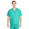 Harriton Men's Aqua Green Restore 4.9 oz. Scrub Top