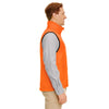 Harriton Men's Safety Orange 8 oz. Fleece Vest