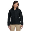 Harriton Women's Black 8 oz. Full-Zip Fleece