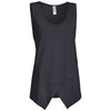 Expert Women's Black American Moca Tie Front Tank