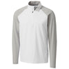 Cutter & Buck Men's White Response Hybrid Overknit