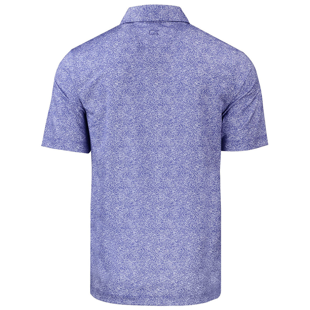 Cutter & Buck Men's Hyacinth Pike Constellation Print Stretch Polo