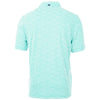 Cutter & Buck Men's Fresh Mint Virtue Eco Pique Botanical Print Recycled Polo