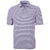 Cutter & Buck Men's College Purple Virtue Eco Pique Stripped Recycled Polo