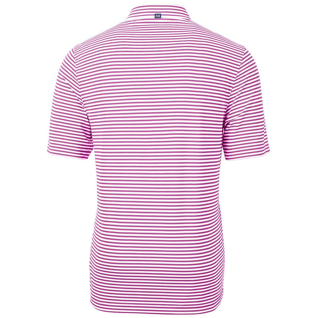 Cutter & Buck Men's Gelato Virtue Eco Pique Stripped Recycled Polo