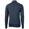 Cutter & Buck Men's Navy Blue Virtue Eco Pique Recycled Quarter Zip