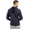 Cutter & Buck Men's Navy Blue Roam Eco Half Zip Recycled Pullover Hoodie