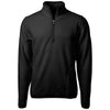 Cutter & Buck Men's Black Cascade Eco Sherpa Fleece Pullover Jacket