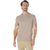 Glyder Men's Heather Espresso/Oatmeal Stripe Salton Short Sleeve