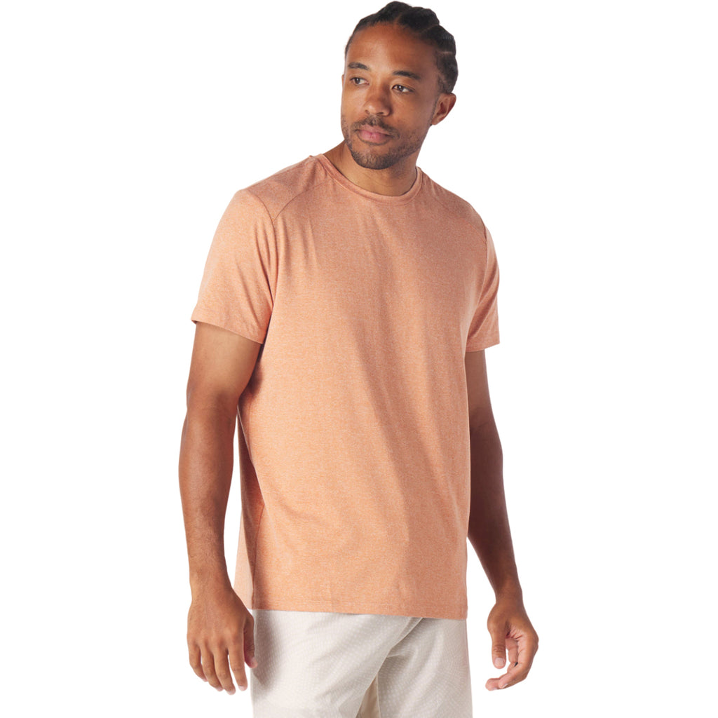 Glyder Men's Heather Tangerine Salton Short Sleeve