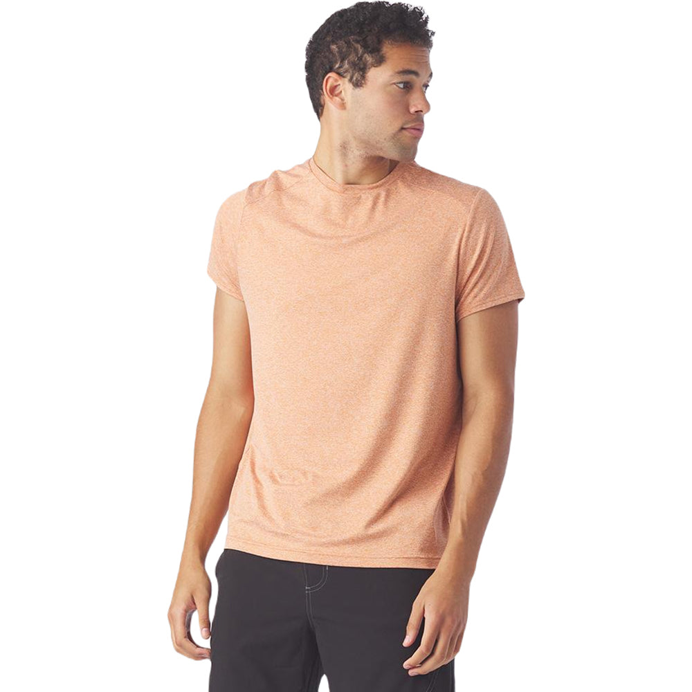 Glyder Men's Tangerine Heather Salton Short Sleeve