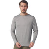 Glyder Men's Black Heather/White Stripe Salton Long Sleeve