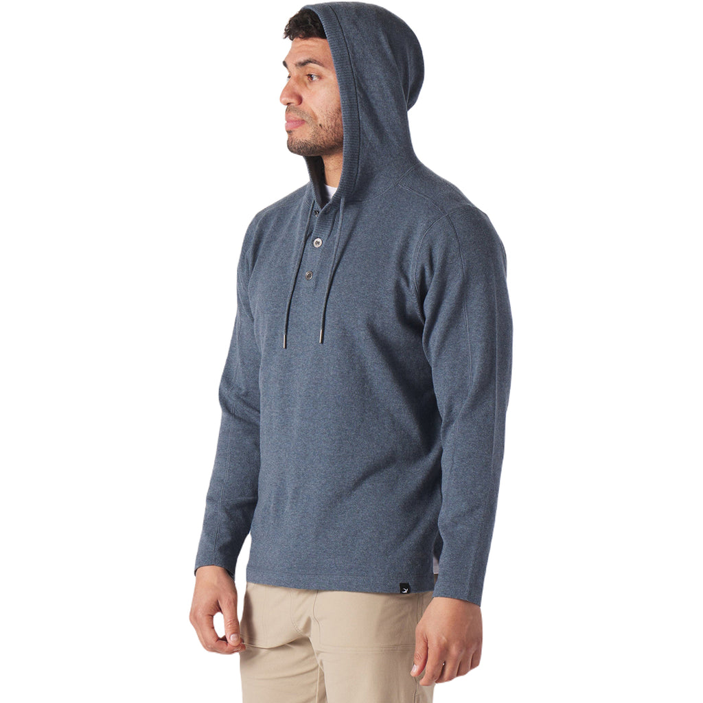 Glyder Men's Steel Blue Ace Hooded Sweater