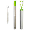 Primeline Green Festival Telescopic Drinking Straw Kit